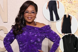 Oprah with insets of Spanx styles