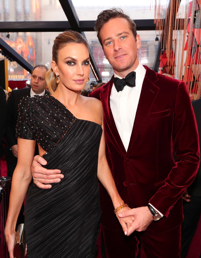 Armie Hammer and Elizabeth Chambers at 2018 Oscars