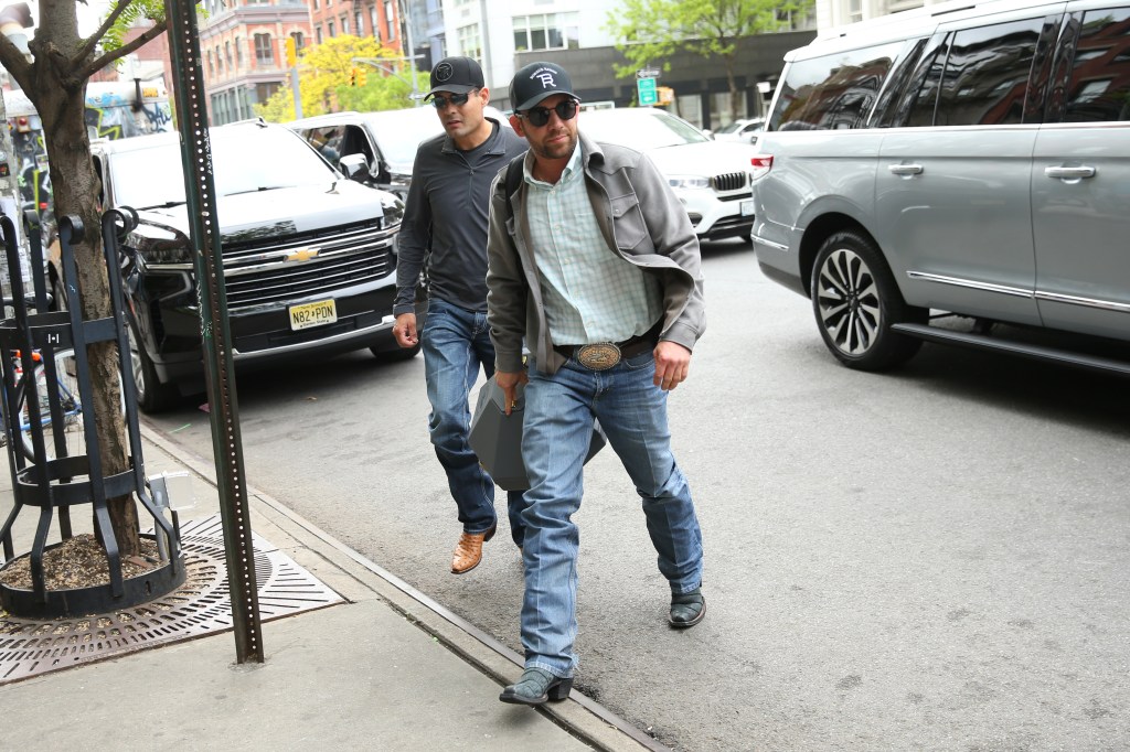 Adan Banuelos arrives at the Bowery Hotel in New York City.