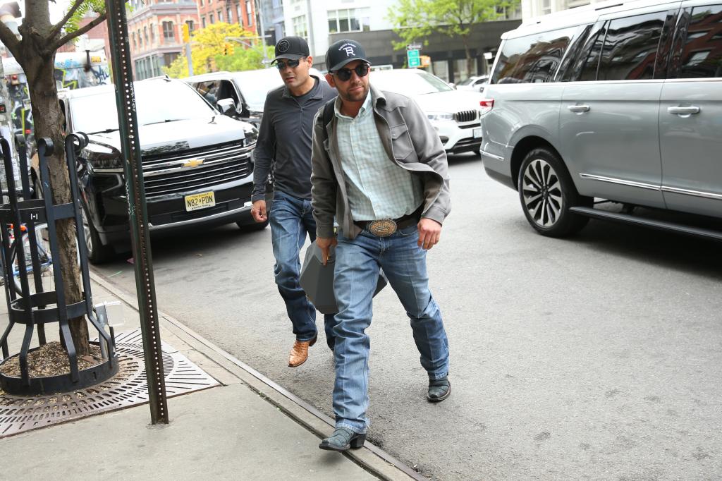 Adan Banuelos arrives at the Bowery Hotel in New York City.