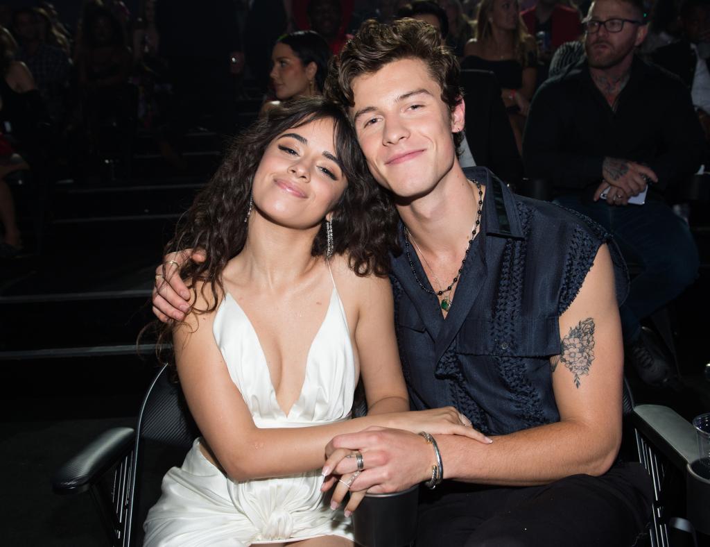 Camila Cabello and Shawn Mendes posing together 