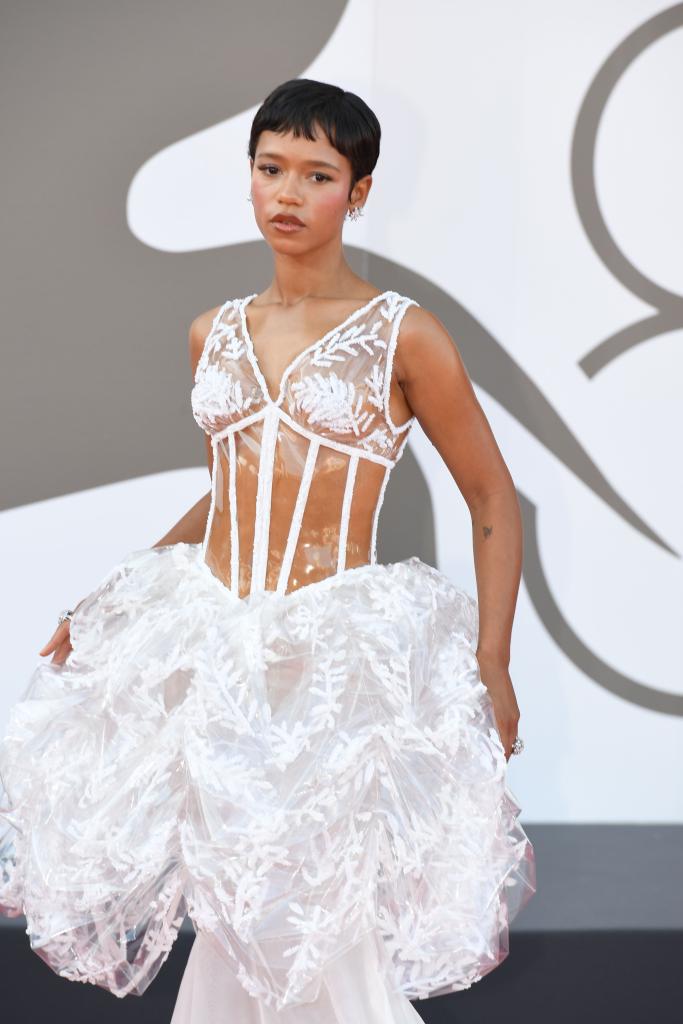 Taylor Russell at the Venice Film Festival.