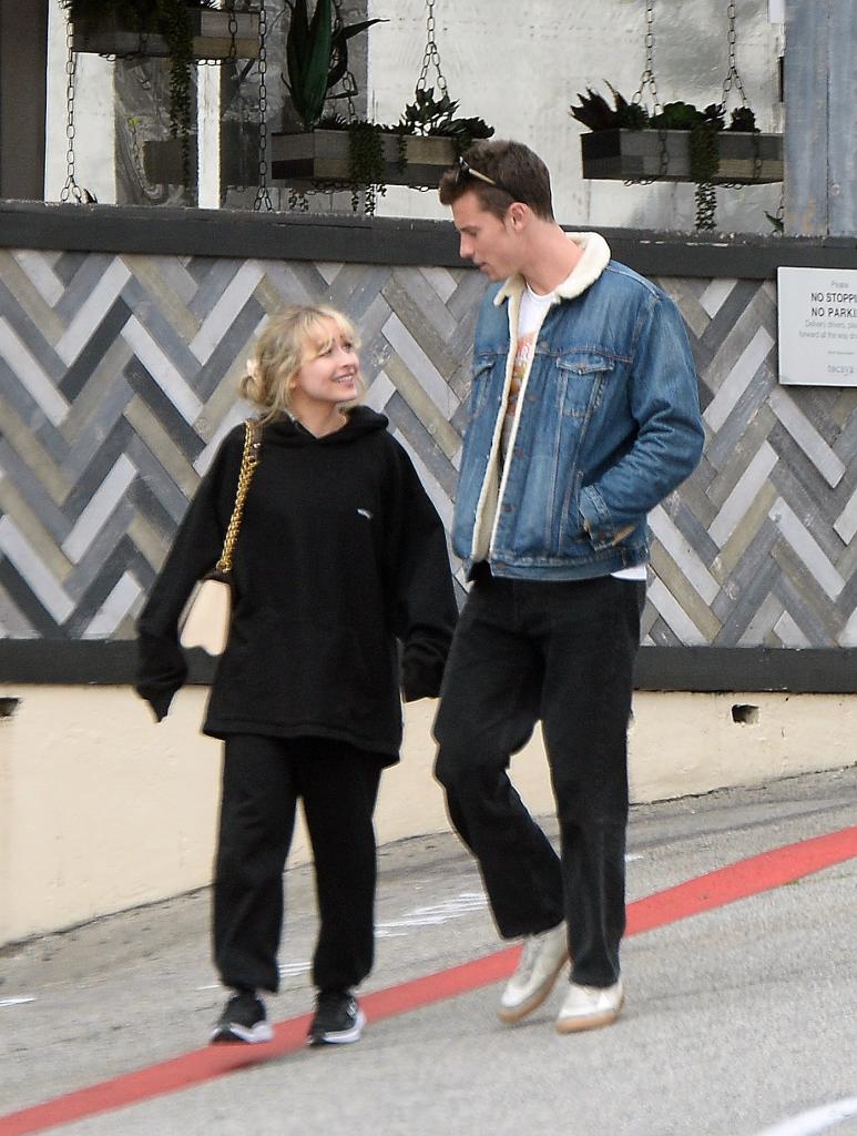 Shawn Mendes and Sabrina Carpenter walking together