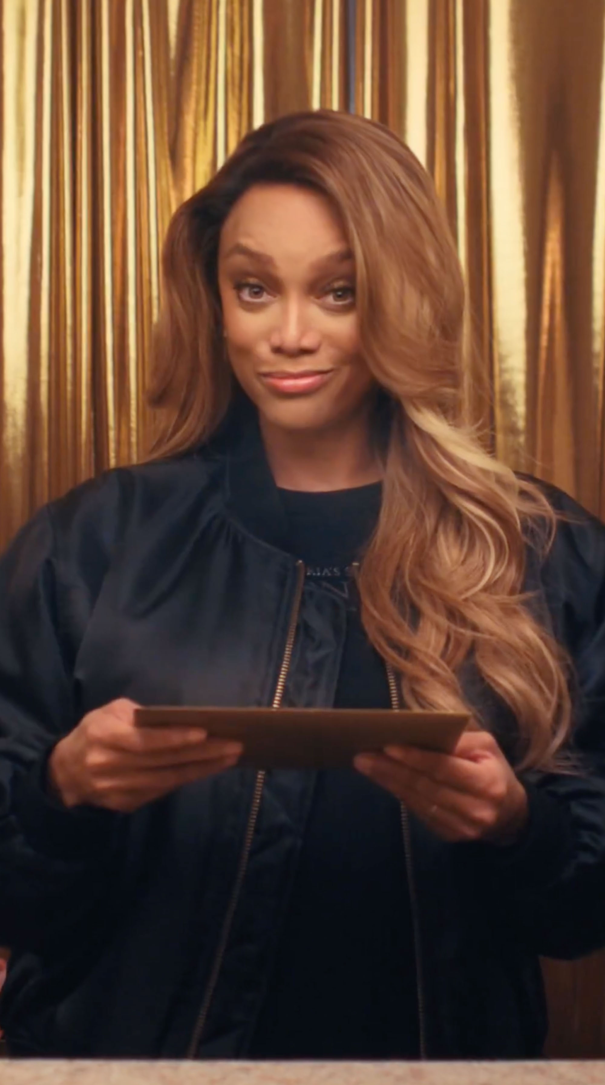 Tyra Banks in Victoria's Secret Fashion Show runway promo